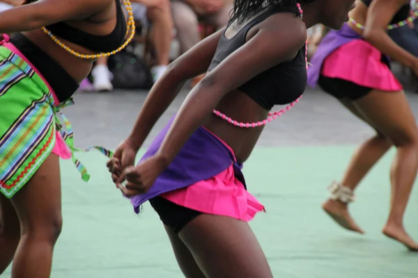 Bir Sokak Festivalinde Güney Afrika Dansı — Stok fotoğraf