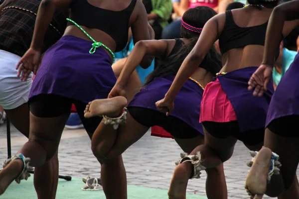 Bir Sokak Festivalinde Güney Afrika Dansı — Stok fotoğraf