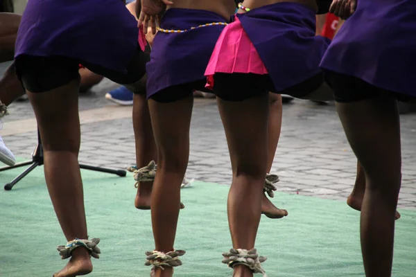 Bir Sokak Festivalinde Güney Afrika Dansı — Stok fotoğraf