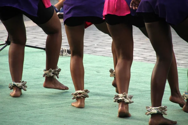 Bir Sokak Festivalinde Güney Afrika Dansı — Stok fotoğraf