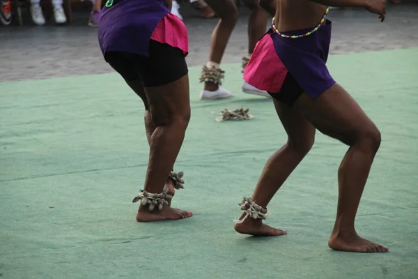 Südafrikanischer Tanz Bei Einem Straßenfest — Stockfoto