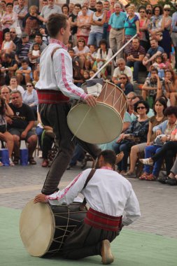 Makedonya 'dan halk dansları sokak festivalinde