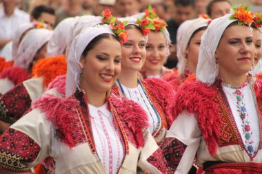 Makedonya 'dan halk dansları sokak festivalinde