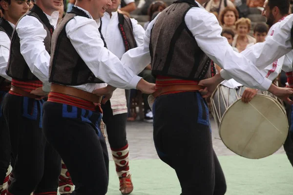 Taniec Ludowy Macedonii Festiwalu Ulicznym — Zdjęcie stockowe