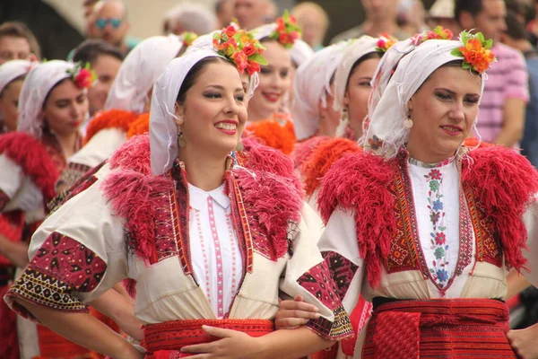 Taniec Ludowy Macedonii Festiwalu Ulicznym — Zdjęcie stockowe