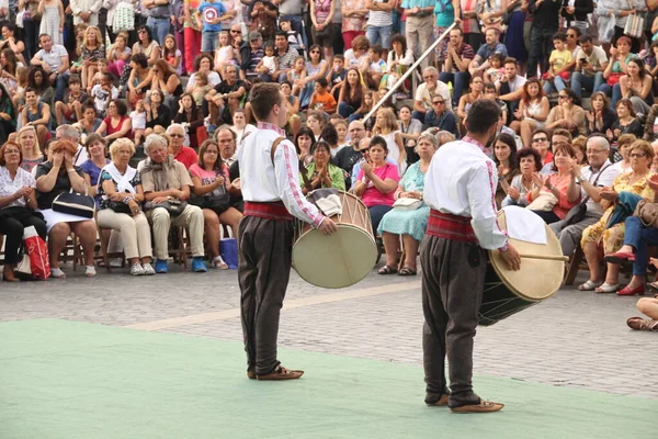 Danse Folklorique Macédoine Dans Festival Rue — Photo