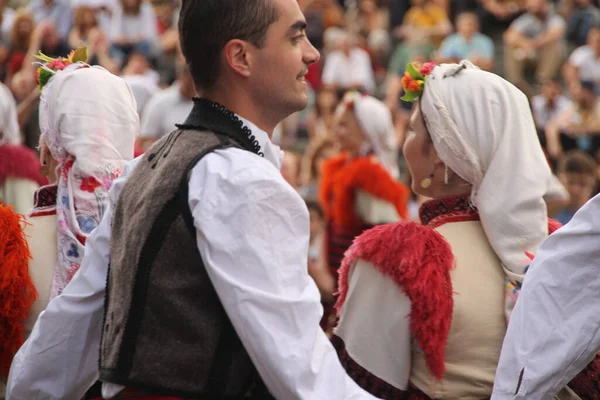 Dança Popular Macedônia Festival Rua — Fotografia de Stock