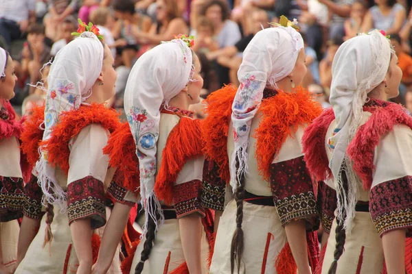 Makedonya Dan Halk Dansları Sokak Festivalinde — Stok fotoğraf
