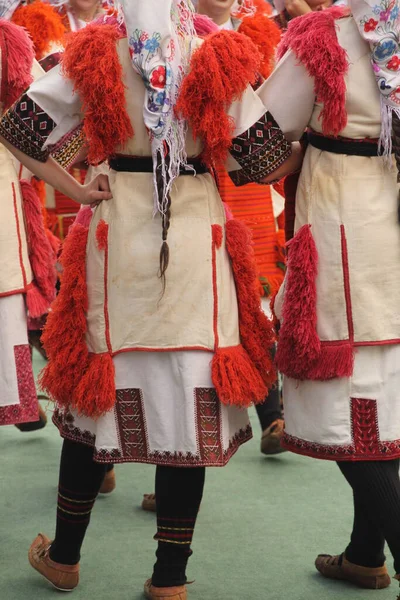 Volksdans Uit Macedonië Een Straatfestival — Stockfoto