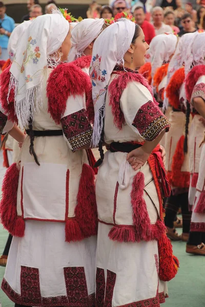 Lidový Tanec Makedonie Pouličním Festivalu — Stock fotografie