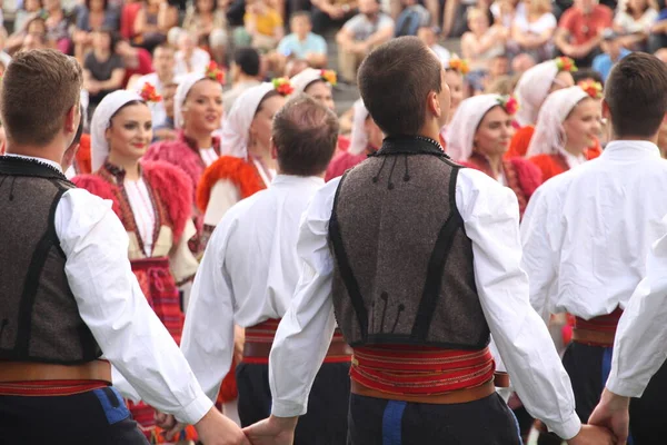 Danza Popolare Dalla Macedonia Festival Strada — Foto Stock