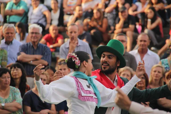 Danse Folklorique Argentine Dans Festival Rue — Photo