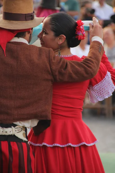 Argentinian Folk Dance Street Festival — Stock Photo, Image