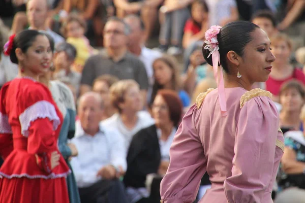 Argentyński Taniec Ludowy Festiwalu Ulicznym — Zdjęcie stockowe