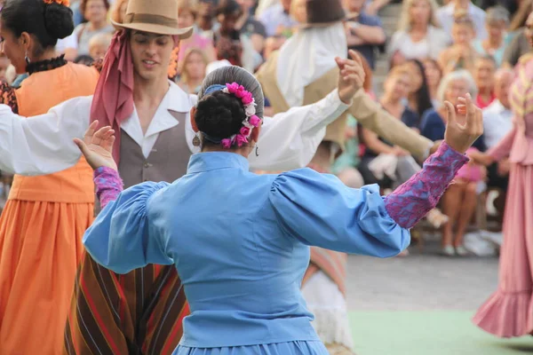 Argentyński Taniec Ludowy Festiwalu Ulicznym — Zdjęcie stockowe