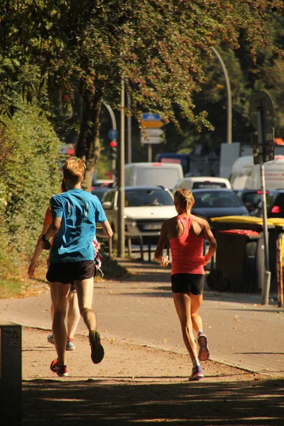 Correr Parque Urbano — Foto de Stock