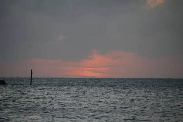 Skymning Havet Sommardag — Stockfoto