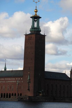 Stockholm şehrinin mimarisi.