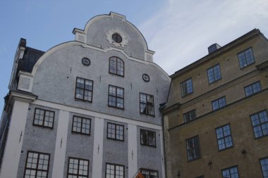 Stockholm şehrinin mimarisi.