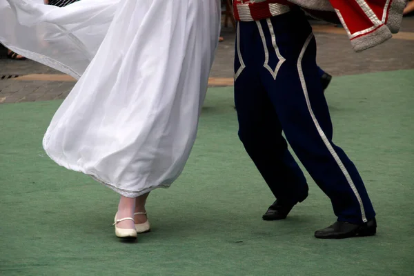 Polsk Dansutställning Gatufestival — Stockfoto