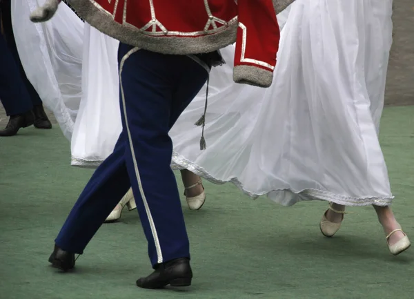 Polsk Dansutställning Gatufestival — Stockfoto