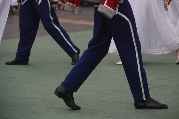 Bir Sokak Festivalinde Polonya Dansı Sergisi — Stok fotoğraf