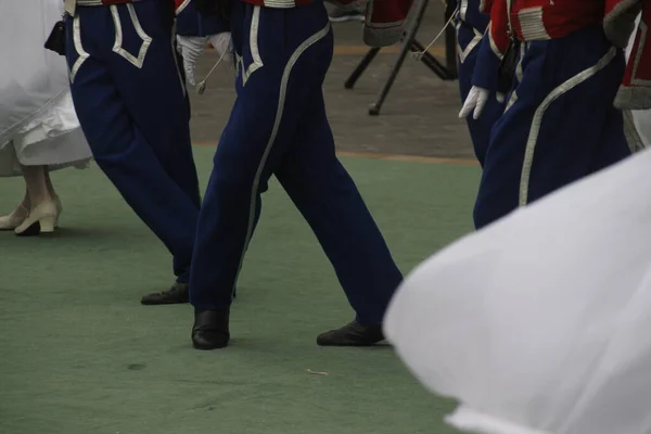 Bir Sokak Festivalinde Polonya Dansı Sergisi — Stok fotoğraf