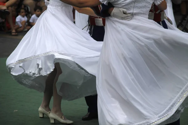 Polsk Dansutställning Gatufestival — Stockfoto