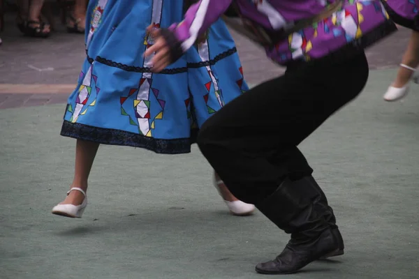 Exposition Danse Folklorique Russe Dans Festival Rue — Photo
