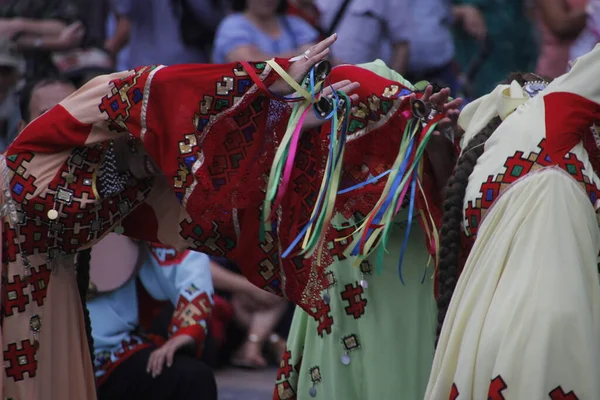 Ρωσική Έκθεση Λαϊκού Χορού Φεστιβάλ Δρόμου — Φωτογραφία Αρχείου