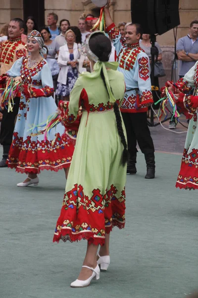 Exposición Danza Folclórica Rusa Festival Callejero — Foto de Stock