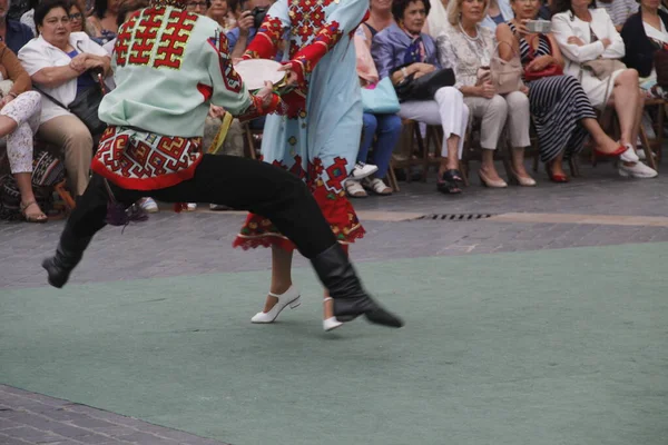 Rysk Folkdansutställning Gatufestival — Stockfoto