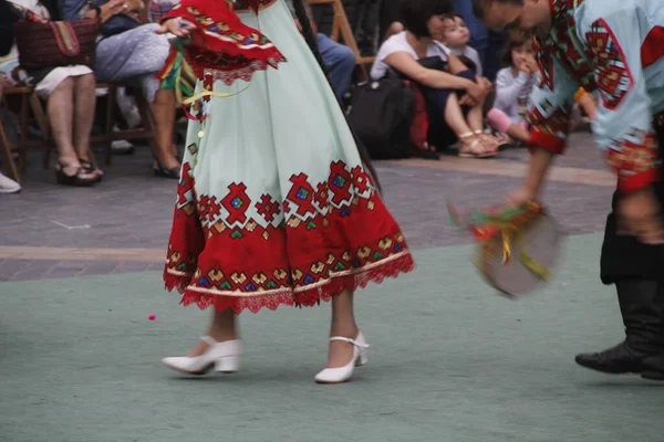 Exposition Danse Folklorique Russe Dans Festival Rue — Photo