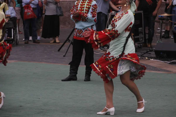 Російська Народна Виставка Вуличному Фестивалі — стокове фото