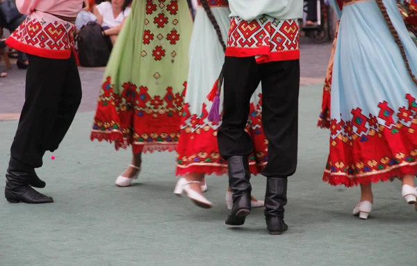 Russian Folk Dance Exhibition Street Festival — Stock Photo, Image