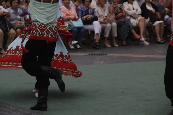 Exposition Danse Folklorique Russe Dans Festival Rue — Photo