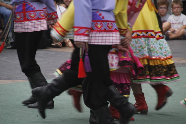 Bir Sokak Festivalinde Rus Halk Dansları Sergisi — Stok fotoğraf