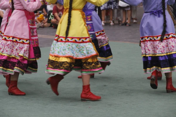 Ruská Lidová Taneční Výstava Pouličním Festivalu — Stock fotografie