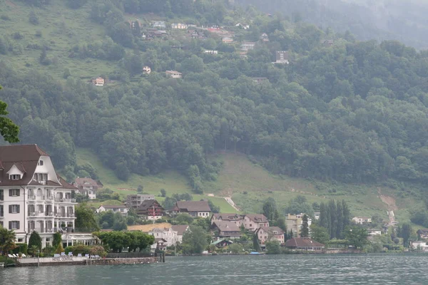 Paysage Alpin Dans Lac Suisse — Photo