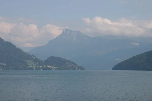 Alpine Landscape Lake Switzerland — Stock Photo, Image