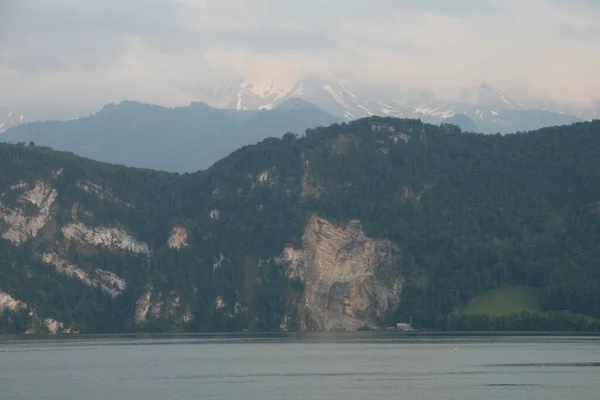 Alpint Landskap Sjö Schweiz — Stockfoto