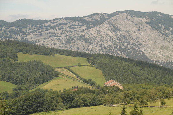 Landscape in the mountains of Basque Country