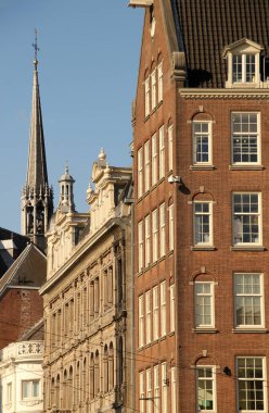 Amsterdam şehir merkezi manzarası