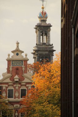 Amsterdam şehir merkezi manzarası