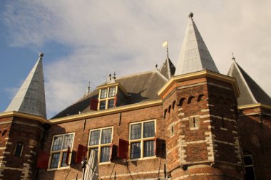 Amsterdam şehir merkezi manzarası