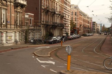 Amsterdam şehir merkezi manzarası