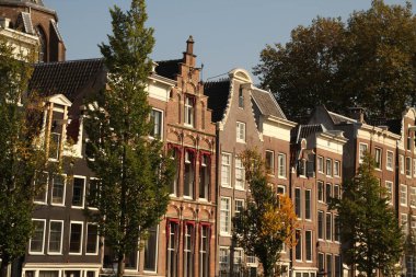 Amsterdam şehir merkezi manzarası