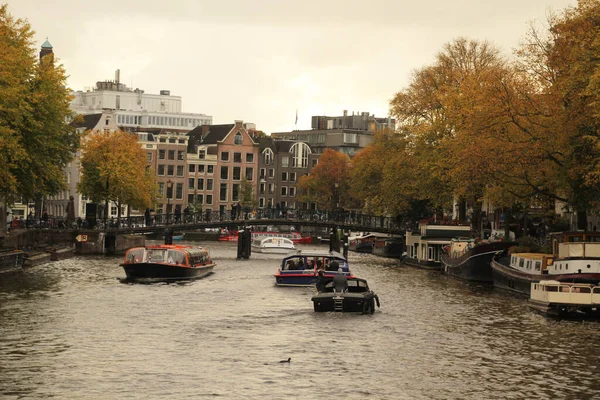 Pohled Centrum Amsterdamu — Stock fotografie