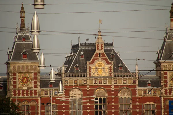 Pohled Centrum Amsterdamu — Stock fotografie