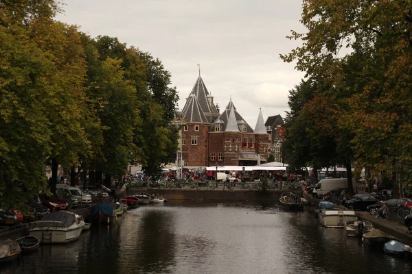 Pohled Centrum Amsterdamu — Stock fotografie